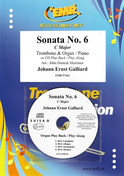 J.E. Galliard: Sonata No. 6, PosKlv/Org (+CD)