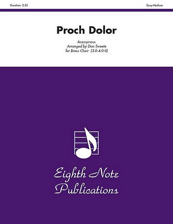 D. Sweete: Proch Dolor, 3Trp4Pos (Pa+St)