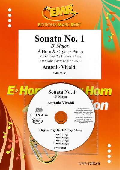 A. Vivaldi: Sonata No. 1, HrnKlav/Org (+CD)