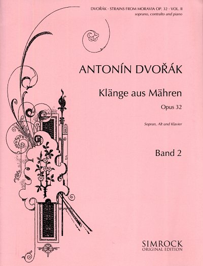 A. Dvorak: Klaenge aus Maehren op. 32 (2), 2GesKlav