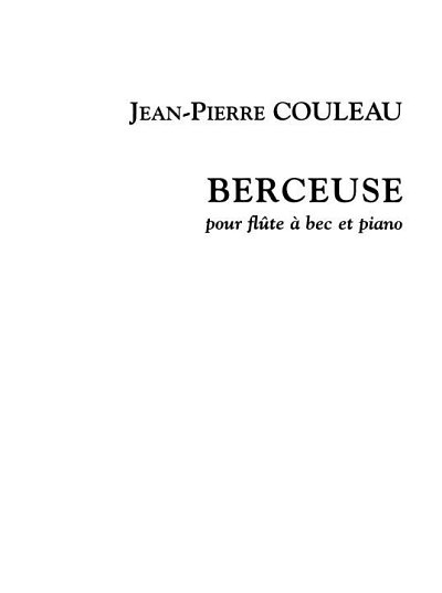 J. Couleau: Berceuse (Bu)