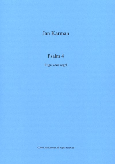 AQ: J. Karman: Psalm 4, Org (B-Ware)