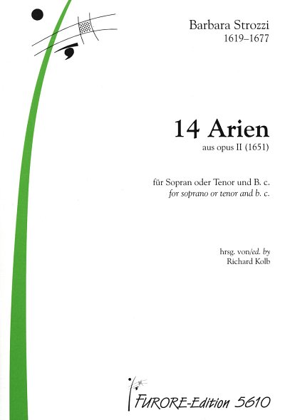 B. Strozzi: 14 Arien aus op. 2, GesHBc (Pa+St)