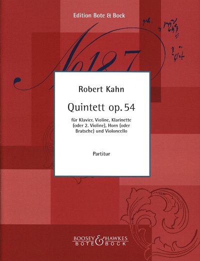 R.A. Kahn: Quintett op. 54, Var5 (Pa+St)