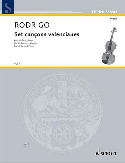 J. Rodrigo: Set cançons valencianes (1982, VlKlav (KlavpaSt)