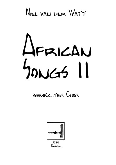 N. van der Watt: African Songs 2