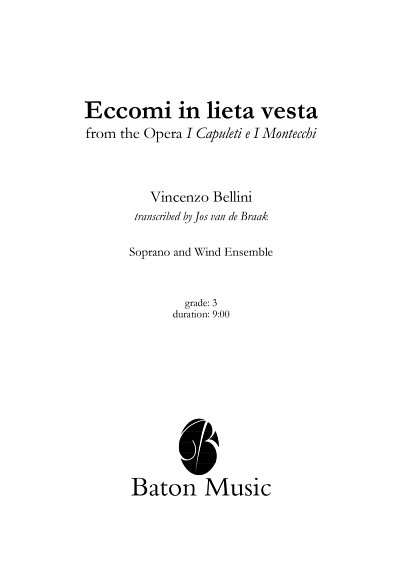 V. Bellini: Eccomi in lieta vesta (Pa+St)