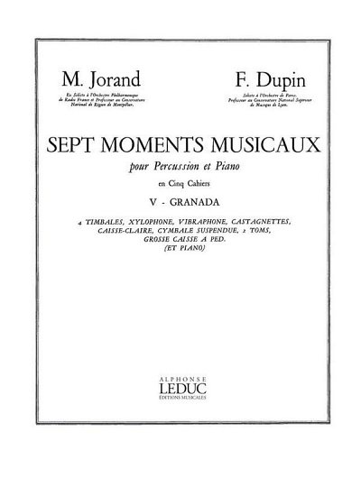 F. Dupin: 7 Moments musicaux 5 - Granada (Part.)