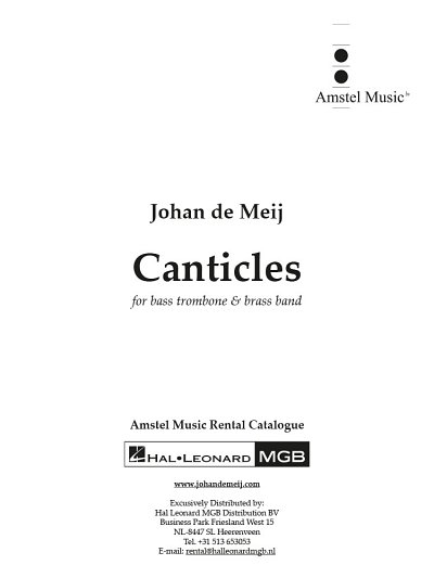 J. de Meij: Canticles, BposBrassb (Part.)