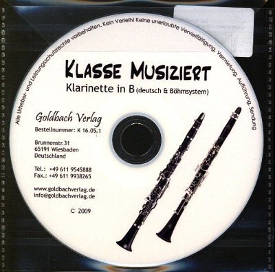 M. Kiefer: Klasse musiziert, Blkl/Klar(B) (CD)