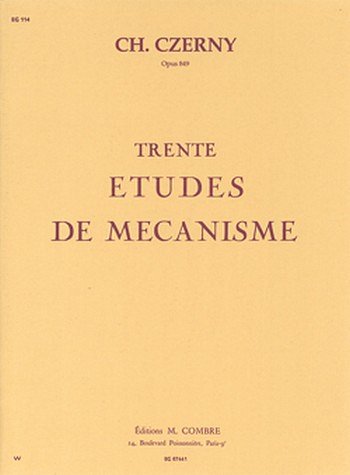 C. Czerny: Etudes de mécanisme (30) Op.849, Klav