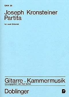 Kronsteiner Joseph: Partita Gitarre Kammermusik