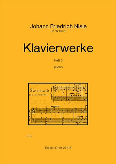 J.M.F. Nisle: Klavierwerke Heft 3 Vol. 3, Klav (Part.)
