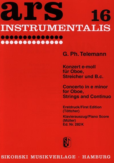 G.P. Telemann: Konzert E-Moll - Ob Str Bc