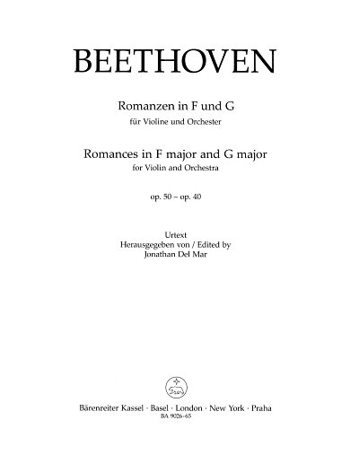 L. van Beethoven: Romances in F major and G major op. 50, 40