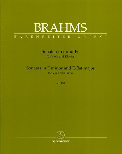 J. Brahms: Sonaten in f und Es, VlaKlav (Sppa+St)