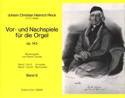 J.C.H. Rinck: Vor- und Nachspiele Band 8 op.143, Org (Part.)