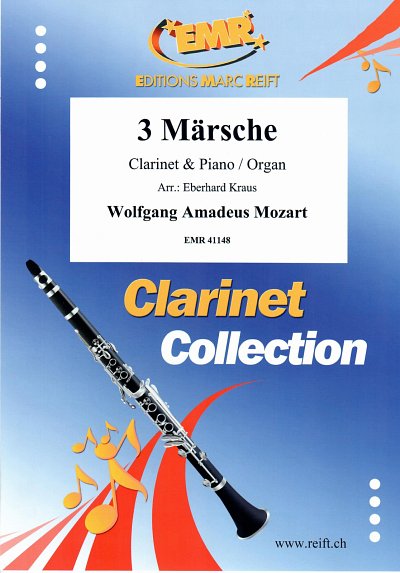 W.A. Mozart: 3 Märsche, KlarKlv/Org