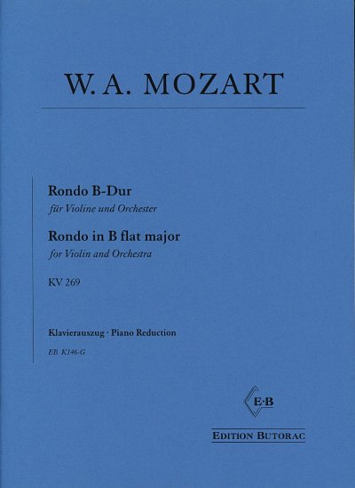 W.A. Mozart: Rondo B-Dur KV 269, VlKlav (KlavpaSt)