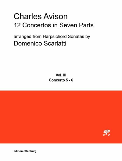 C. Avison: 12 Concertos in Seven Parts, 2VlVcStrBc (Stsatz)