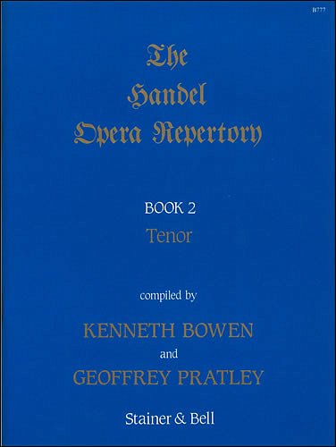 G.F. Händel: The Handel Opera Repertory 2 - Tenor, GesTeKlav