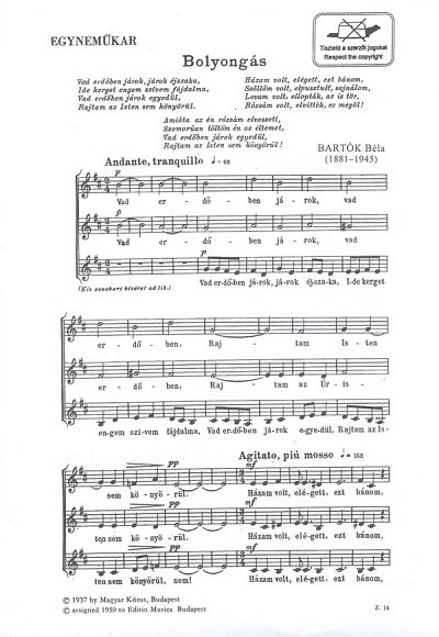 B. Bartók: Bolyongás, Fch3 (Chpa)