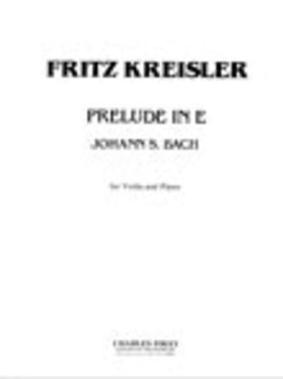 J.S. Bach: Prelude in E