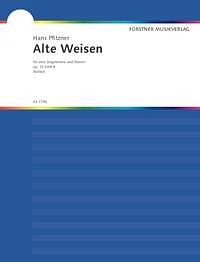 H. Pfitzner: Alte Weisen Op 33 Bd 2