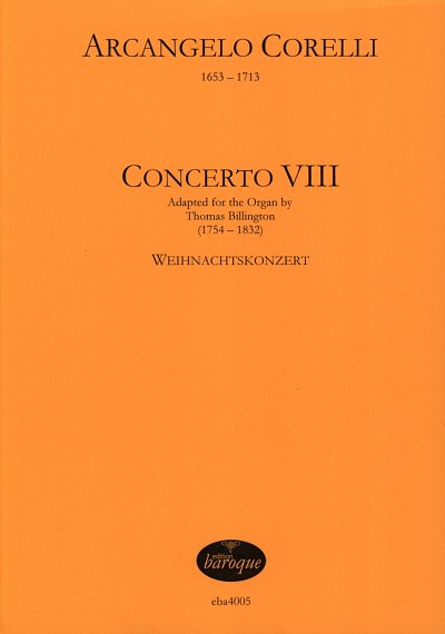 A. Corelli: Concerto VIII, OrgmCemKlv