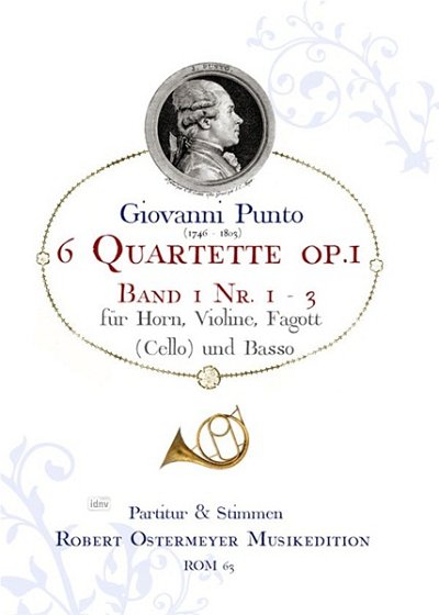 Punto Giovanni: 6 Quartette für Horn, Violine, Fagott (Cello) und Basso op. 1, Heft 1 F-Dur op. 1