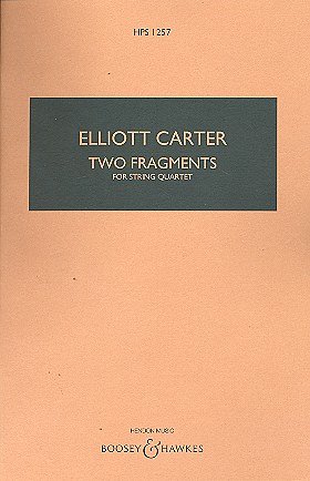 E. Carter: Two Fragments, 2VlVaVc (Stp)