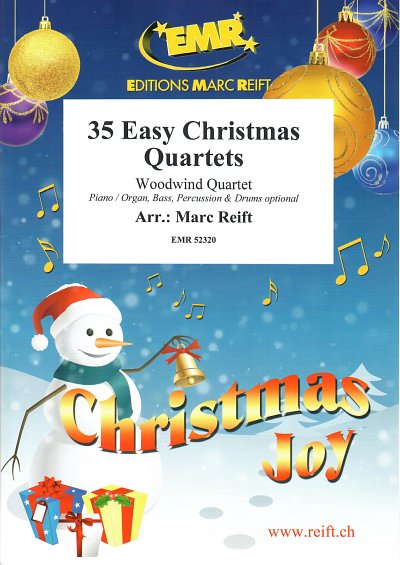 DL: M. Reift: 35 Easy Christmas Quartets, 4Hbl