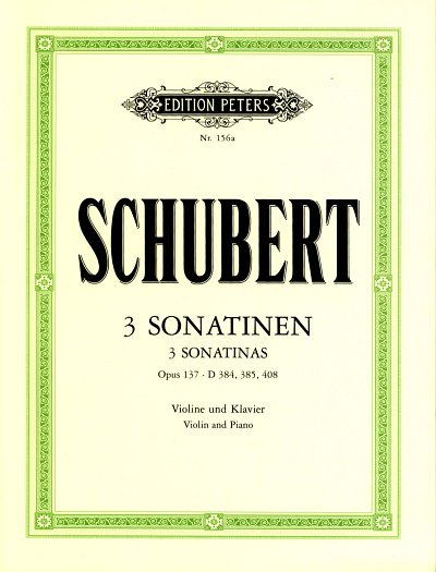 AQ: F. Schubert: 3 Sonatinen op. post. 137, VlKlav  (B-Ware)