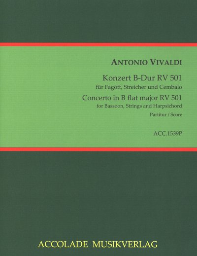 A. Vivaldi: Konzert für Fagott, Streicher und continuo B-Dur RV 501