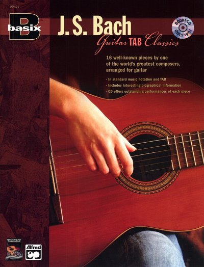 J.S. Bach: Basix Bach - Guitar Tab Classics, Git (+CD)