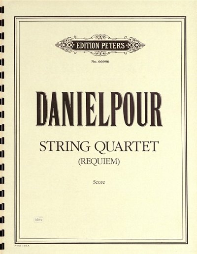 Danielpour Richard: String Quartet Requiem (1983)