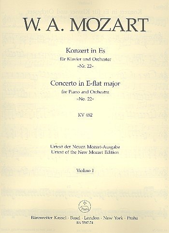 W.A. Mozart: Konzert Nr. 22 Es-Dur KV 482, KlavOrch (Vl1)