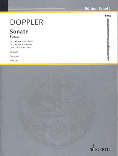 F. Doppler: Sonate op. 25, 2FlKlav (KlaPa+St)