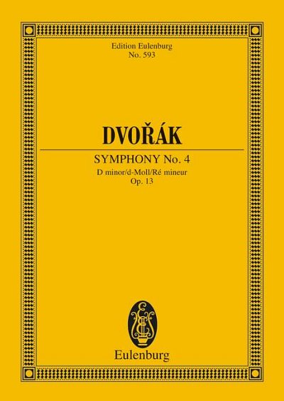 DL: A. Dvo_ák: Sinfonie Nr. 4 d-Moll, Orch (Stp)