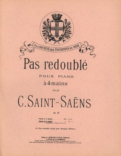 C. Saint-Saëns: Pas redoublé op. 86, Klav