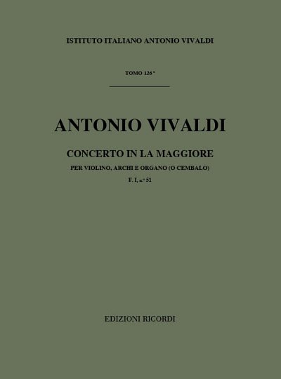 Concerto In La Op.IX N.2 RV 345, Stro (Part.)