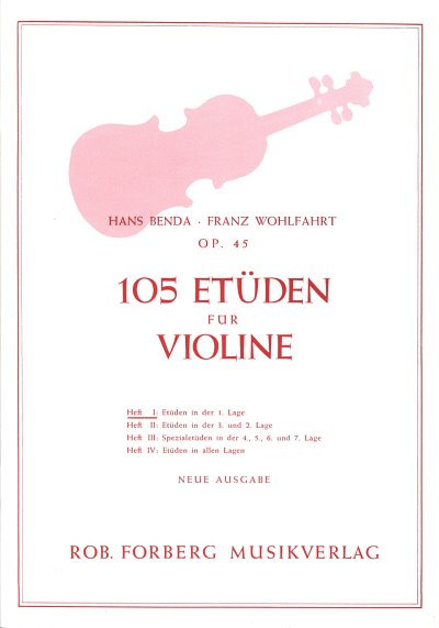 H. Benda: 105 Etüden, Nr. 1, op.45, Viol