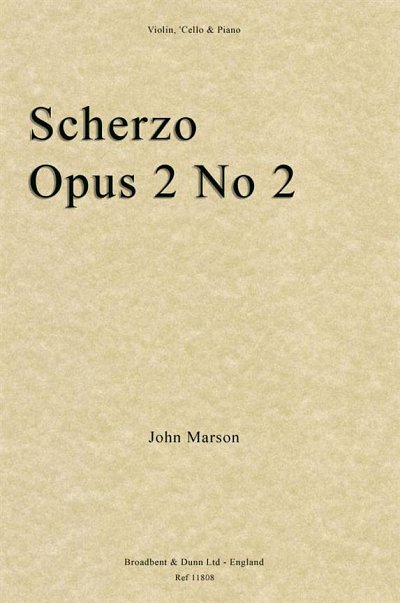 Scherzo, Opus 2 No. 2, VlVcKlv (Pa+St)