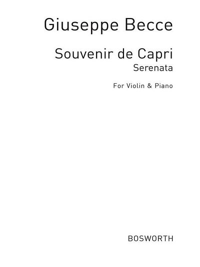 Giuseppe Becce: Souvenir De Capri Op.12a