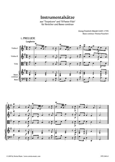 DL: G.F. Haendel: Instrumentalsaetze aus 
