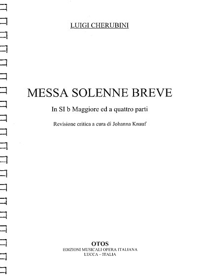 AQ: L. Cherubini: Messe Solenne Breve B-Dur (B-Ware)