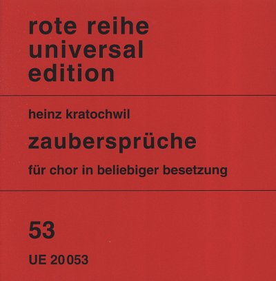 H. Kratochwil: Zaubersprüche op. 78  (Chpa)
