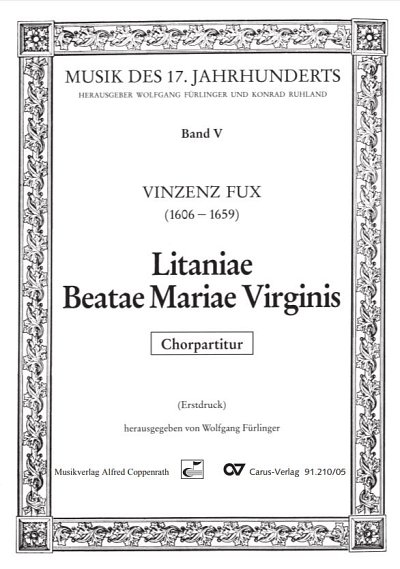 V. Fux: Litaniae Beatae Mariae Virginis, GsSTGch4StrB (Chpa)