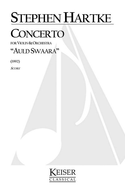 S. Hartke: Concerto for Violin and Orchestra, VlOrch (Part.)