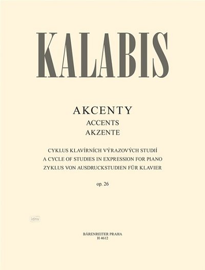 V. Kalabis: Akzente op. 26, Klav (Sppa)